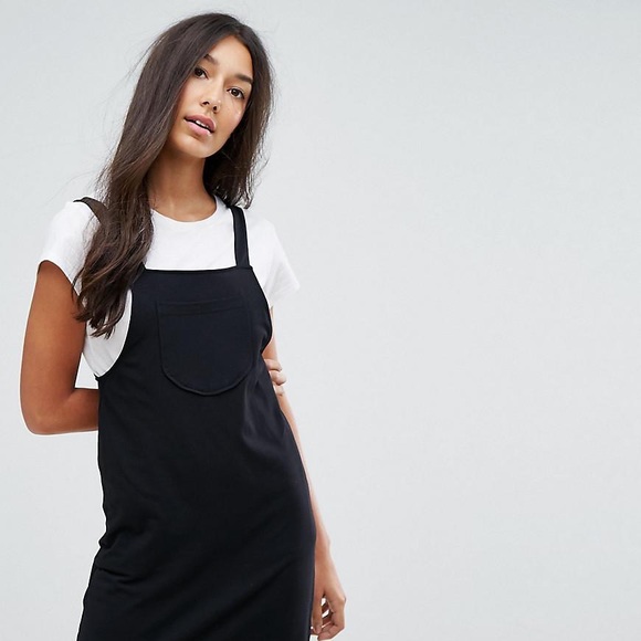 black pinafore dress tall